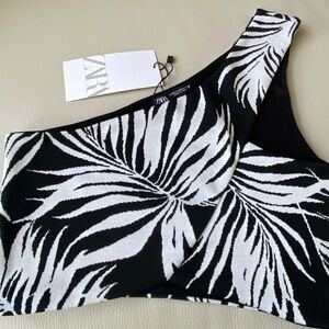 ZARA black and white top